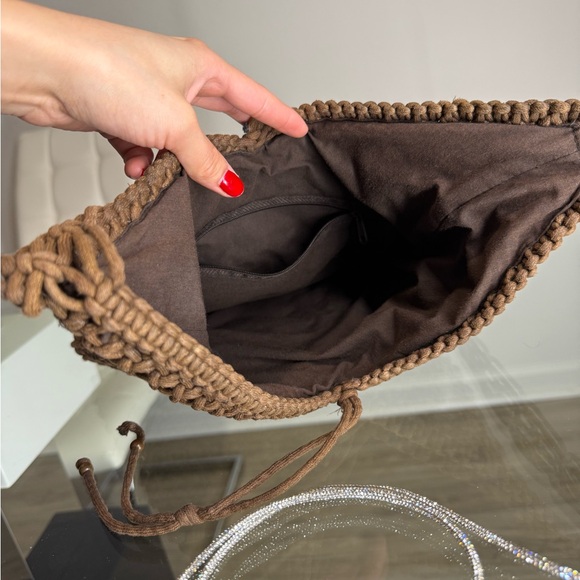 Hand Woven Brown Shoulder Bag OLD NAVY - Picture 4 of 8